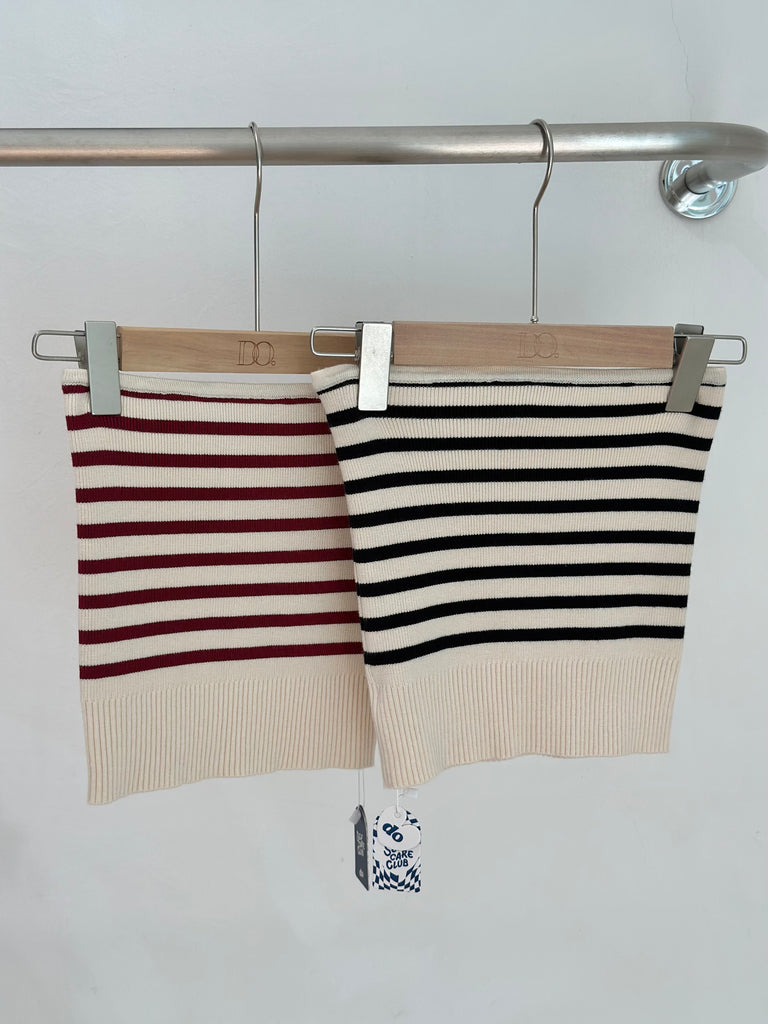 Stripes Knitted Tube RED