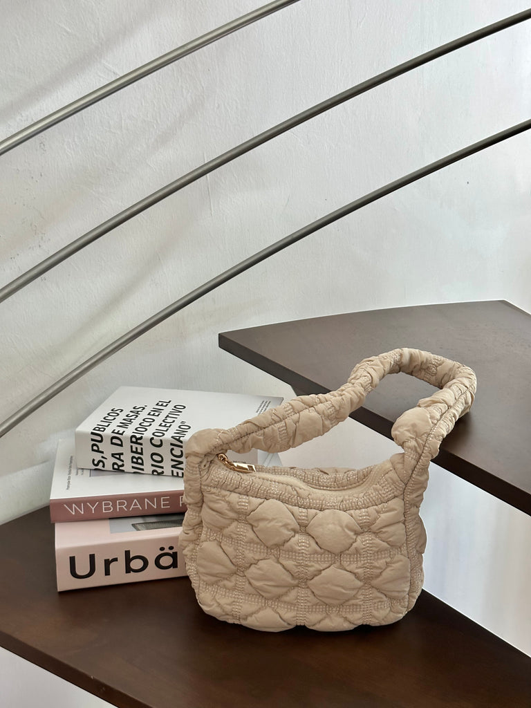 Puff Puffy Shoulder Bag (NUDE)