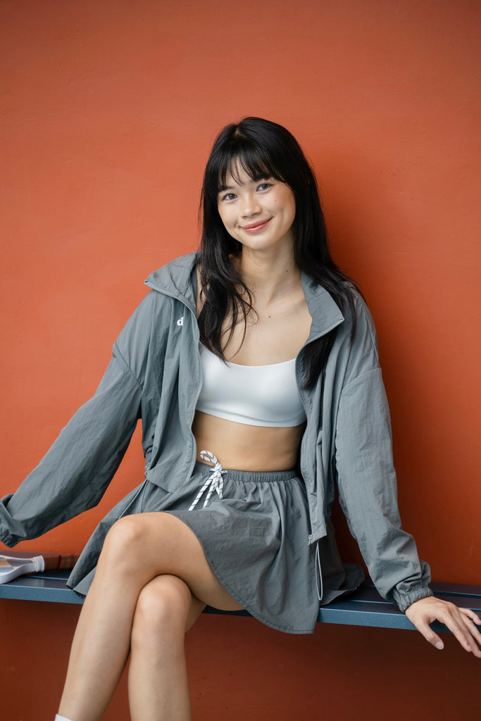 Maddie Skater Skirt GREY