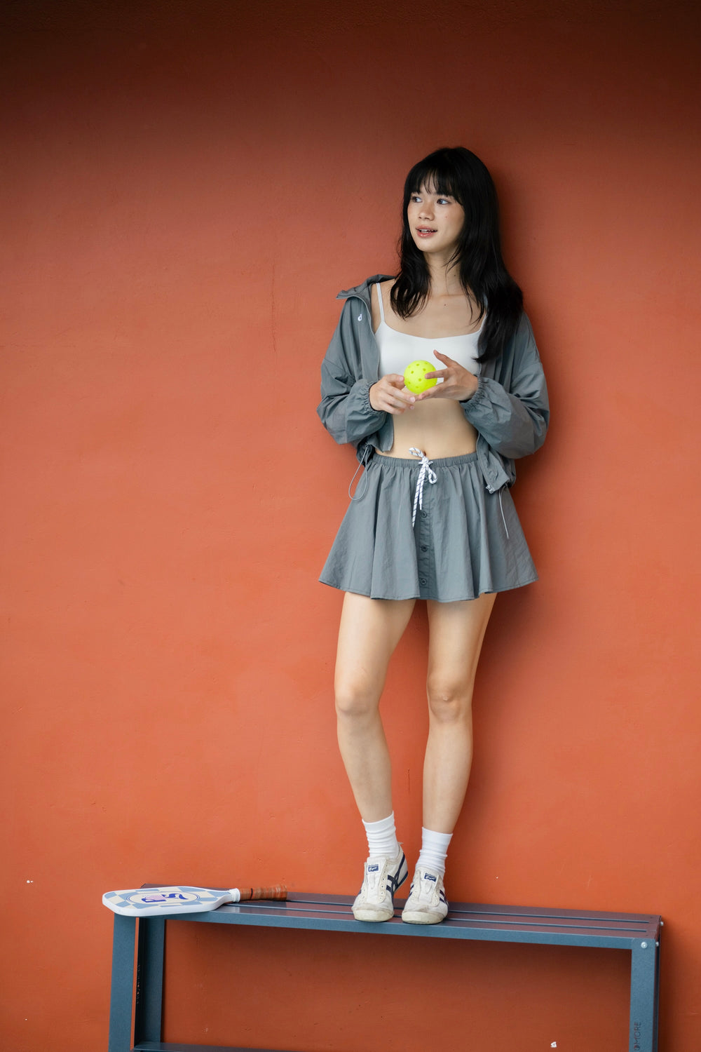 Maddie Skater Skirt GREY