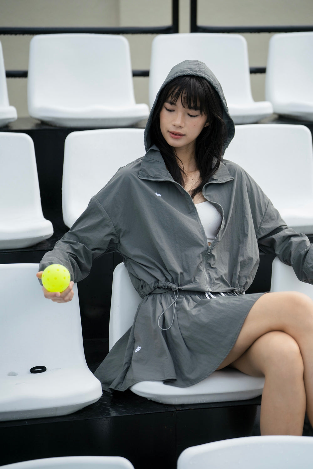 Maddie Skater Skirt GREY