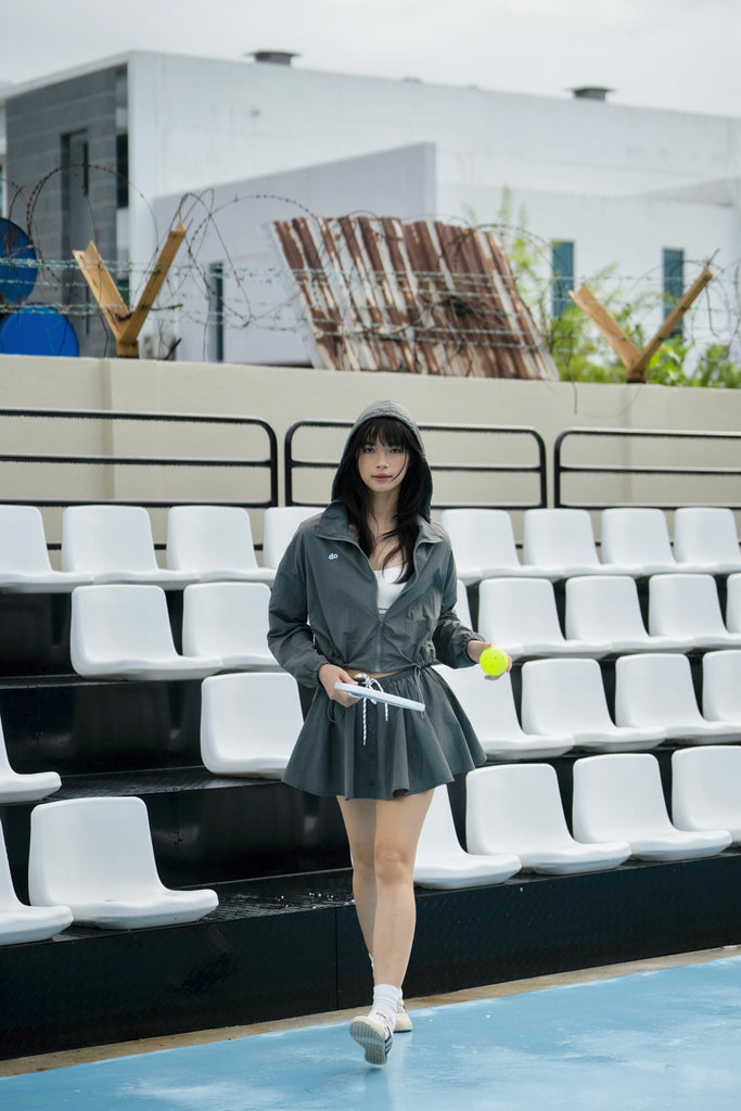 Maddie Skater Skirt GREY