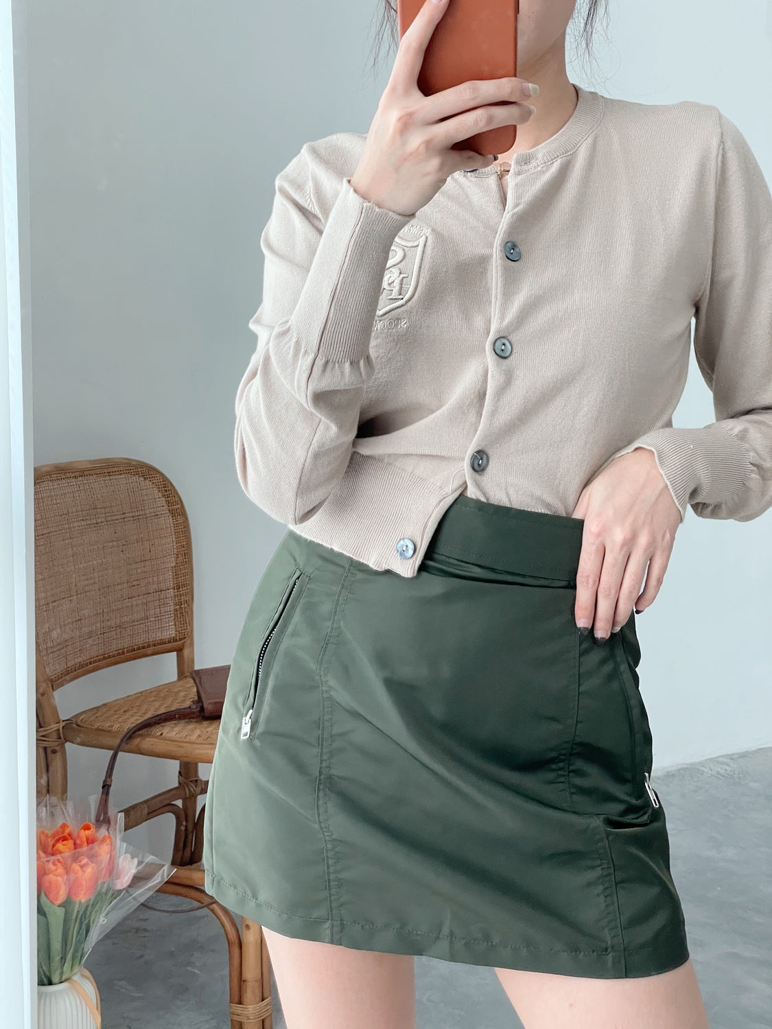Nylon Skirt (Green)